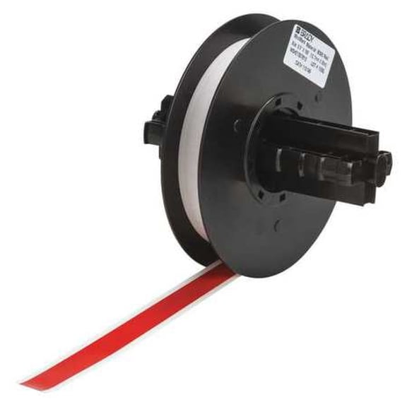 BRADY 113199 Label Tape Cartridge, Red, Labels/Roll: Continuous