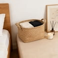 thumbnail image 4 of Foldable Storage Basket With Handle For Wardrobe Shelf Nursery Bedroom Living Room, 4 of 6