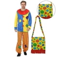 thumbnail image 3 of 1 juego de ropa de payaso Cosplay para decoraciones de Halloween, 3 of 3