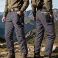 thumbnail image 2 of SAWOBUUN Men's Cargo Pants Water Resistant Windproof Outdoor Hiking Trousers with Multi Pocket, 2 of 9