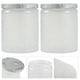 thumbnail image 3 of Kit de 6 recipientes de vidrio repujado para velas, frascos de vidrio redondos vacíos para hacer velas, 3 of 6