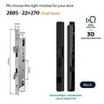 thumbnail image 2 of Smart Door Lock Electronic Lock 3D Face Unlock Key Fingerprint Unlock Sliding Door Lock ,Corrosion-Resistant, 2 of 3