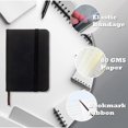 thumbnail image 3 of TUZAA 2 Pack Small Pocket Notebook,Journal Hardcover Notepad with Thick Lined Paper, 200 Pages Hardcover Mini Journal Notepad (Black＆Gray), 3 of 7