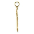 thumbnail image 2 of FB Jewels 14K Yellow Gold Cut-out Budded Cross Charm, 2 of 4