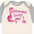 thumbnail image 4 of Inktastic My Grandma Loves Me Girls Dinosaur Girls Long Sleeve Baby Bodysuit, 4 of 5