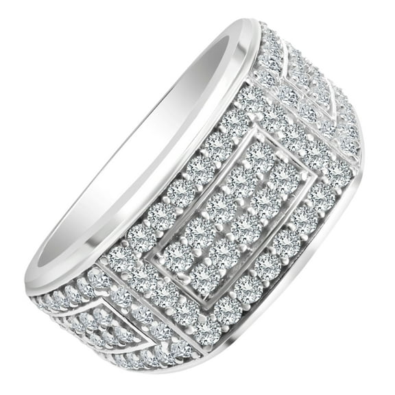 Pompeii 2Ct Men's Diamond Ring in 14k Gold Lab Grown (F/G,VS2-SI1)