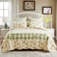 thumbnail image 6 of Greenland Home Fashions Bliss 100% Cotton Authentic Patchwork Quilt Set, 2-Piece Twin, 6 of 7