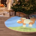 thumbnail image 2 of Lsque Bluey Print Christmas Tree Skirt with Ties and Velcro,Xmas Holiday Decorations, Adjustable Tree Skirt-48", 2 of 6