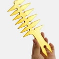 thumbnail image 4 of NUOLUX 1Pc Durable Golden Supplies Comb with Scalp Massage Feature for Men, 4 of 8