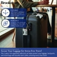 thumbnail image 3 of Brookstone Cable Lock TSA-Approved Keyless Luggage Lock with 3-Digit Combination 2 Pack, 3 of 7