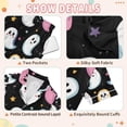 thumbnail image 4 of FORMRS Kids Short Sleeve Top and Pants Pajama Set Unisex Satin 2-Piece Sleepwear, Sizes 5-6Y, White Halloween Ghost, 4 of 8