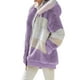 thumbnail image 1 of Moda mujer invierno abrigo de felpa empalme con capucha manga larga cremallera bolsillo cálido CACAGOO Abrigo de mujer, 1 of 7