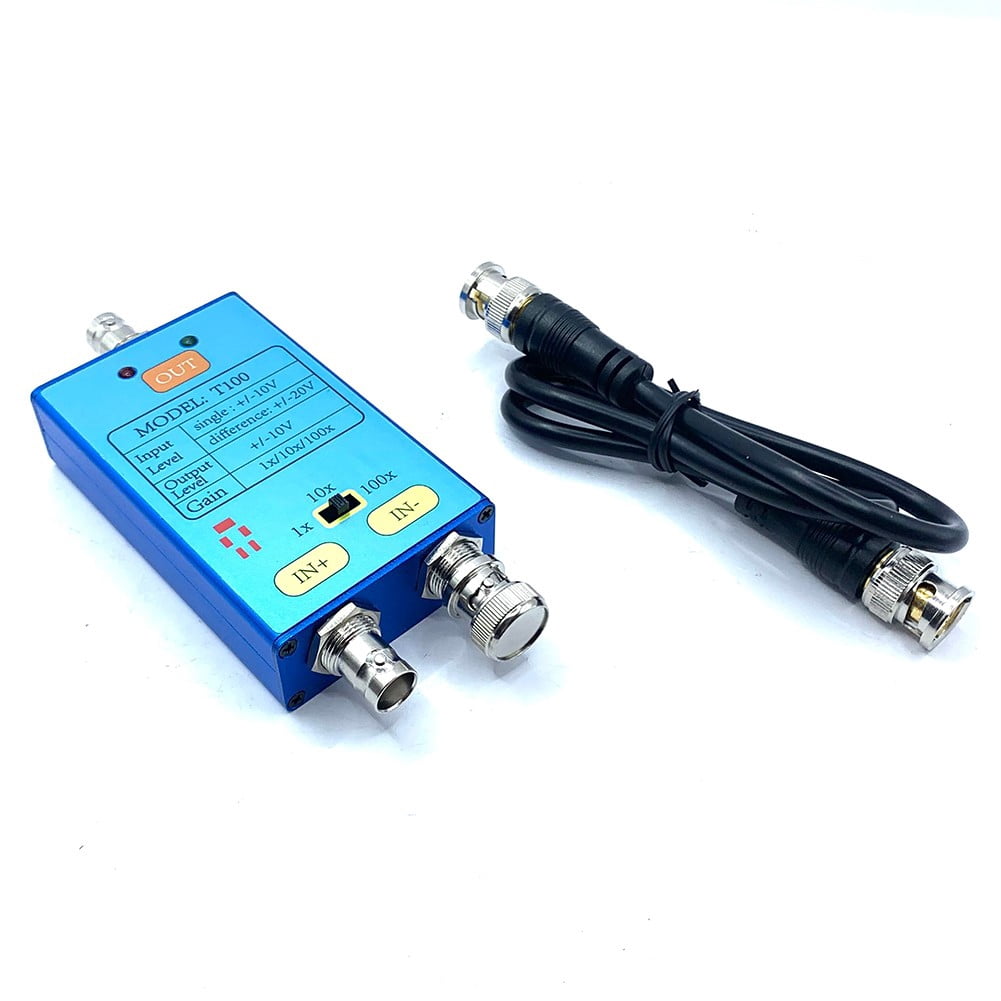 T100 1X/10X/100X Oscilloscope Differential Probe 10M Bandwidth to Amplify Signal