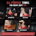thumbnail image 3 of SupremePlus Red Shop Towels 500 Count Bulk Value Pack, 13 x 14 Inches, Cotton Cleaning Rags for Commercial, Automotive, Garage, and DIY Projects, 3 of 8