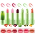 thumbnail image 4 of FAFAMON 3 colors aloe vera warm color changing jelly lipstick set lip care lasting non-stick moisturizing fruity lipstick, 4 of 5