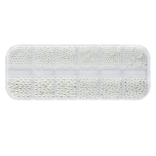 Décorations d'Ongles Perles Taille Mixte Intégrales Demi-Cercle Fond Plat Perles d'Ongles