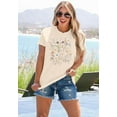 thumbnail image 4 of MOUSYA Boho Floral Tshirt Women Vintage Wildflower Printed Shirt Casual Short Sleeve Tops Trendy Summer Flower Tee Top, 4 of 8