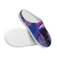thumbnail image 3 of Wukai Color Explosion Makeup Brush Print Women's Indoor Bedroom Slipper Slip On Shoes, Unisex House Shoes with Anti-Skid Sole for Men, Gift for Women Men-13, 3 of 7