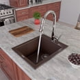 thumbnail image 1 of Pemberly Row 17" Drop-In Rectangular Granite Composite Kitchen Prep Sink, 1 of 9