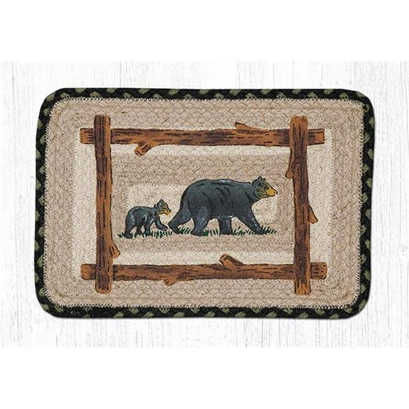 13 x 19 in. Mama & Baby Bear Oblong Table Accents Rug