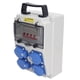 thumbnail image 4 of Distribuidor De Energía Distribuidor De Energía Impermeable De Mano Para Exteriores Con Disyuntor 4 Enchufes De 16 A 200-250 V Para El Sitio De Construcción Del Patio Del Jardín, 4 of 7