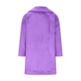 thumbnail image 5 of Lindreshi Jackets for Women Casual Fall Clearance Women Long Sleeve Lapel Plush Coat Fashion Solid Color Warm Coat, 5 of 6