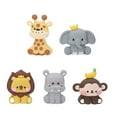 thumbnail image 4 of Adornos Para Tartas De Animales De La Selva, Mono, Elefante, Jirafa, Hipopótamo, León, Lindo Esfuerzo, Ahorro, Figuras De Adornos Para Tartas De Animales De La Selva, Realistas, 4 of 7