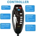 thumbnail image 4 of Back Massager with Heat and Cool, Chair Massage Cushion with 6 Vibrating Motors  and 2 Fans for All Season, 4 of 11