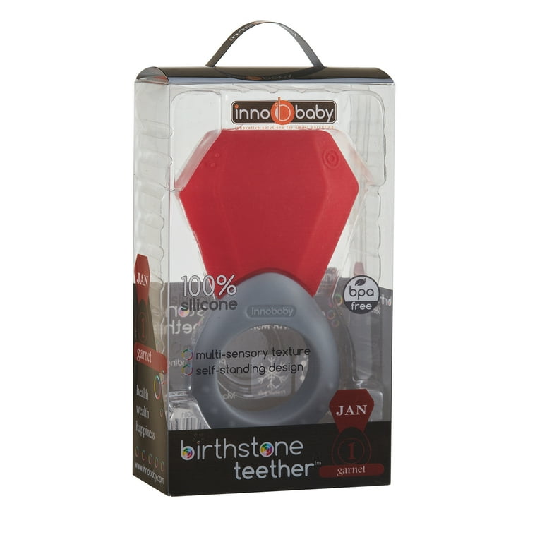 Innobaby Teethin SMART Birthstone Ring Teether January Garnet