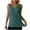 Green, variant on Women's Sleeveless V-Neck Tank Top Ribbed Casual Vest Wide Shoulder Layering Cami Basic Top Trendy Textured Summer Work Blouse
