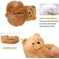 thumbnail image 3 of Teddy Bear Slippers For Women, Cute Indoor Non-Slip Warm Slippers(Light Color), 3 of 7
