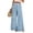 660#Blue, variant on Women's 2026 Boho Print Wide Leg Pants Elastic Waist Flowy Beach Palazzo Lounge Trousers Dark Blue 2XL