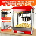 thumbnail image 2 of Theater Style Popper, Popcorn Popper, Commercial Popcorn Machine, 48 Cups per Batch, Tempered Glass Doors, 1300 W, Countertop Popcorn Maker for Cinemas, 2 of 8