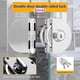thumbnail image 2 of Stainless Steel Glass Door Lock Double Glass Door Lock Sliding Door Glass Door with 3 Copper Keys for Shop and Officecan be Locked Inside, 2 of 5