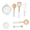 thumbnail image 3 of Wooden Kitchen Utensils Toy, Durable Pretend Play Toy Set Kitchen Utensils Toy Promotes Early Learning  For Children For Kids, 3 of 8
