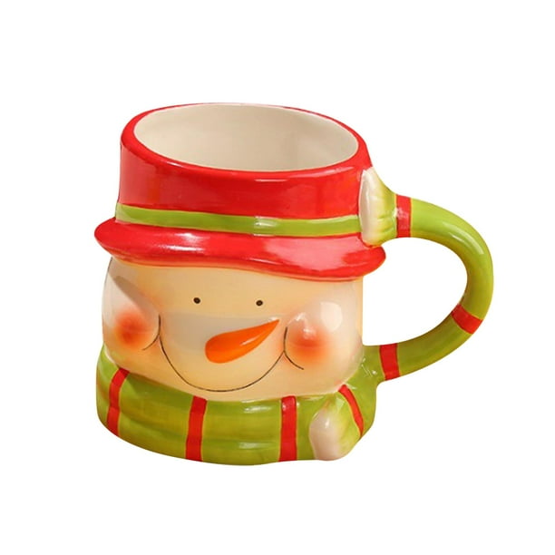 Taza de cerámica linda Macarena Tazas de café navideñas