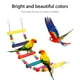 thumbnail image 5 of Accesorios para jaulas de pájaros, plataforma colorida para soporte de percha para pájaros, hamaca con escaleras para loros y pájaros pequeños, 5 of 6