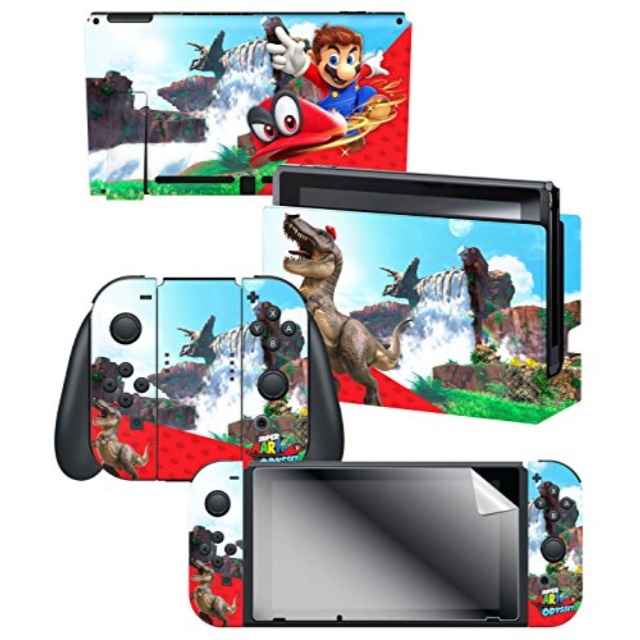 Controller Gear Nintendo Switch Skin Screen Protector Set Officially Licensed By Nintendo Super Mario Evergreen Yoshi Eggs Nintendo Switch Walmart Com