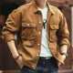 thumbnail image 5 of Chaqueta vaquera coreana popular para hombre, ropa de calle vintage con estilo cargo, precio económico, abrigo vaquero de diseñador de lujo a la moda para hombre, 5 of 5