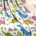 thumbnail image 3 of Colorful Cartoon Dinosaurs Scenery Pattern Blanket,Comfortable Soft Lamb Wool Throw Blanket,All Season,Warm Lightweight Blankets for Sofa Bed Couch Living Room Chair,30"x40", 3 of 4
