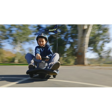 Razor - Crazy Cart Shift Battery-Powered Cart - Blue/Black