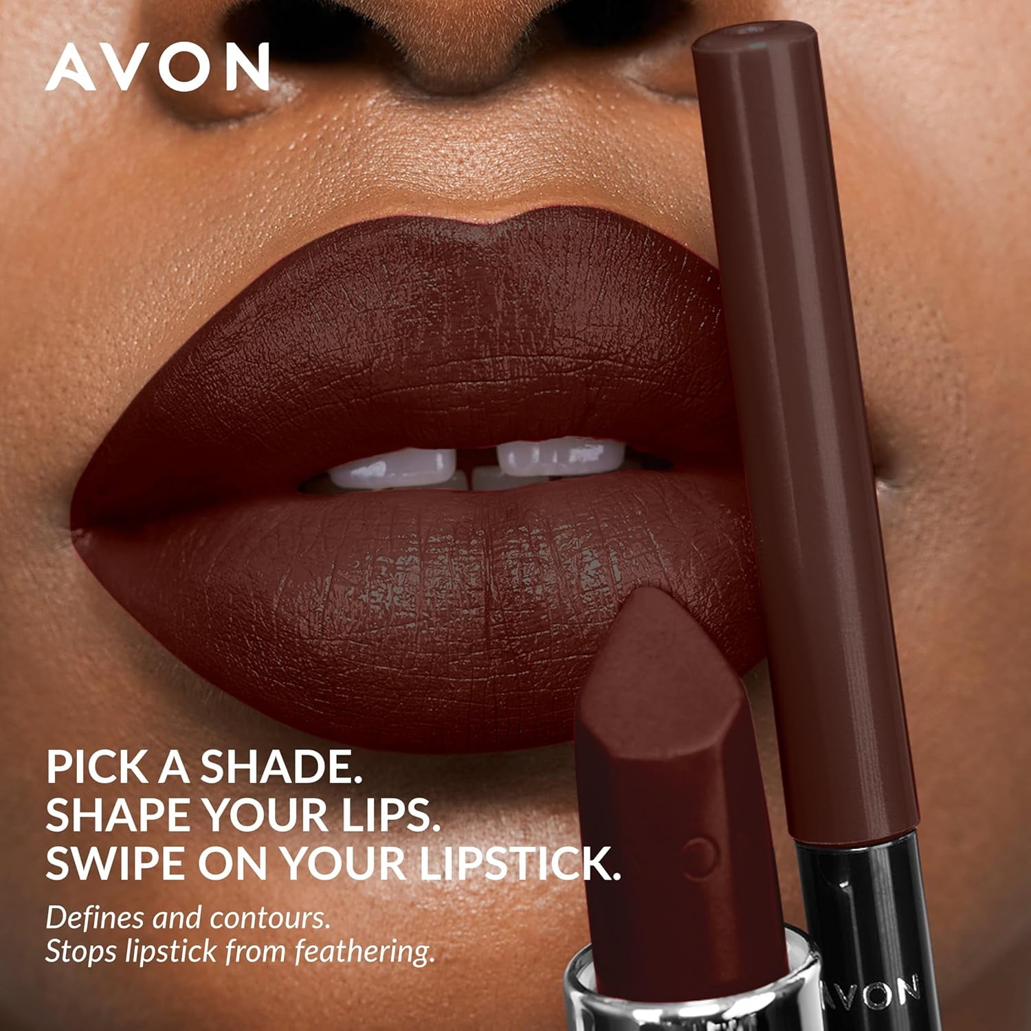 Avon Glimmersticks Retractable Lip Liner  / BLUSHED NUDE / SET OF 3