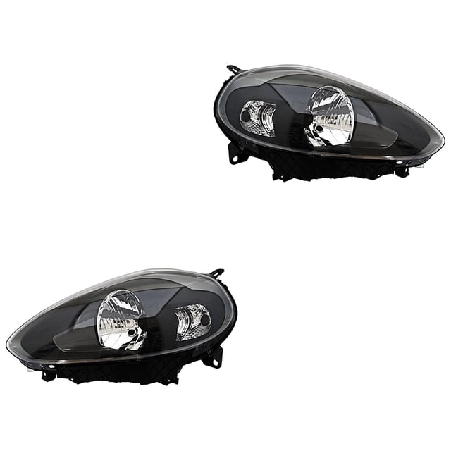 Par de Faros TYC Punto 2013 A 2015 Fondo negro
