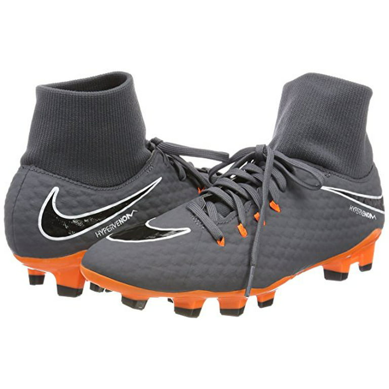 Nike Phantom 3 Academy DF FG Cleat, Dark Grey/Total Orange-White, 10.5 - Walmart.com