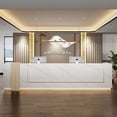 thumbnail image 1 of Office Modern Reception Desks Counter Lectern Standing Commercial Reception Desks Club Mesa De Escritorio Luxury Furniture My Lux Decor Round, 1 of 7