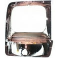 thumbnail image 2 of For Dodge Ramcharger 1990 Headlight Bezel Driver Side | Chrome/Black | With Amber Lens | With Parking Light | Replacement For CH2512135 | 2245060862L, 4249813, 2 of 5