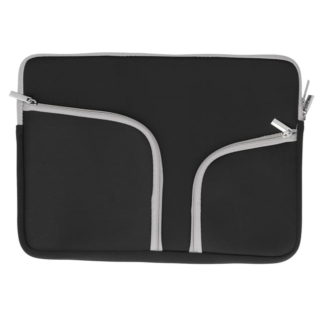 Bolso de la manga del ordenador portátil bolso protector del ordenador portátil de la cremallera del bolsillo doble para MacBook15.4in