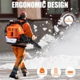thumbnail image 4 of Floseru Professional Gas Powered Backpack Leaf Blower – 2 Stroke High-Performance 80CC / 900CFM Blower System with Comfort Design for Complete Property Maintenance, 4 of 9