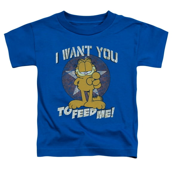 Garfield I Want You S/S Toddler T-Shirt Royal Blue
