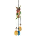 thumbnail image 3 of Northlight 10" Green Metal Owl Outdoor Garden Windchime, 3 of 6